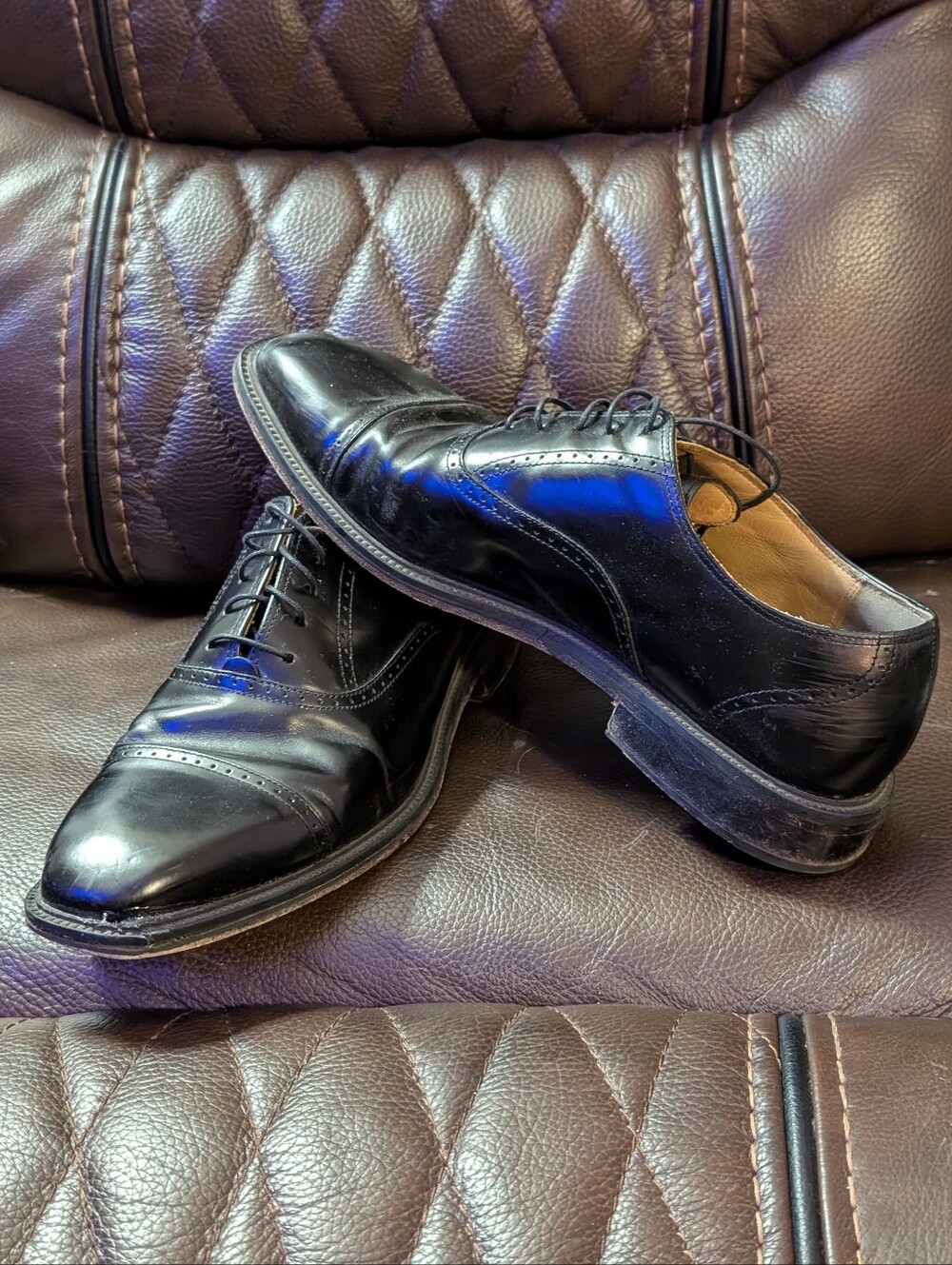 Rockport Men's Cap-Toe Oxford With Brouging Size 11M